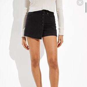 American Eagle Black Mom Skort